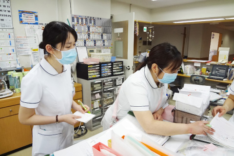 希望場所で研修